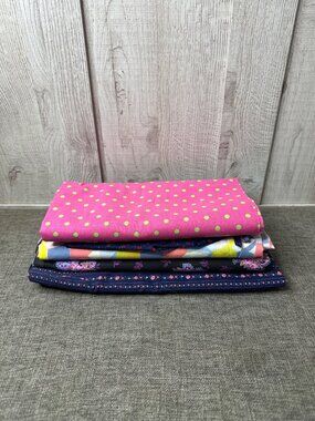 Assorted Cotton Fabric Quilt Bundle With Polka Dots Stripes & Floral Patterns